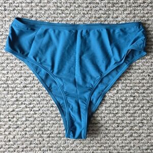 Women's Teal HIigh Waisted Swim Bottom